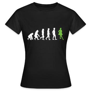 Danse irlandaise - T-shirt Femme - noir - Devant - AI Model Female 172 dark (172cm)