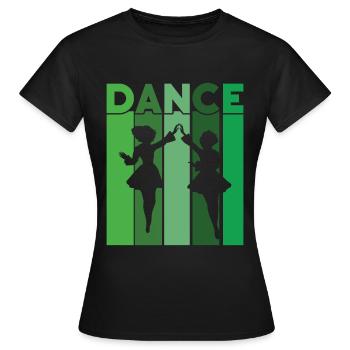 Danse irlandaise - T-shirt Femme - noir - Devant - AI Model Female 172 dark (172cm)