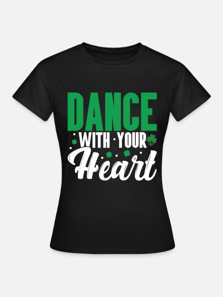 Irischer Tanz - Frauen T-Shirt - Schwarz