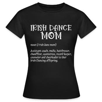 Danse irlandaise - T-shirt Femme - noir - Devant - AI Model Female 172 dark (172cm)