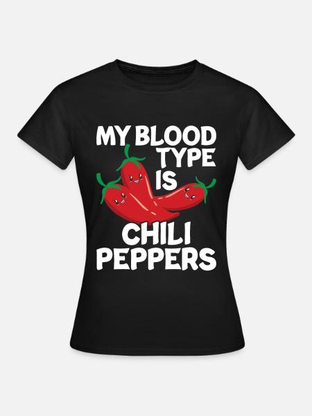 Chilipeper - Vrouwen T-shirt - zwart