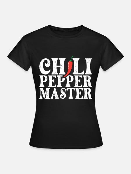 Chili-Pfeffer - Frauen T-Shirt - Schwarz