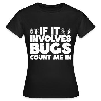 Insecte - T-shirt Femme - noir - Devant - AI Model Female 172 dark (172cm)