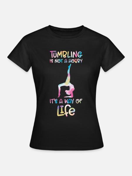 Stolpern - Frauen T-Shirt - Schwarz