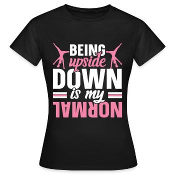 Wagenrad -Gymnast Stürzen - Frauen T-Shirt - Schwarz - Vorne - AI Model Female 172 dark (172cm)