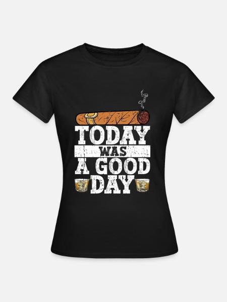 Zigarrenzigarettenraucher - Frauen T-Shirt - Schwarz