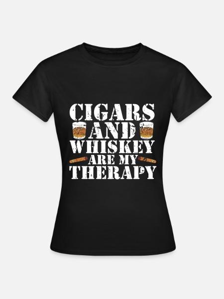 Zigarrenzigarettenraucher - Frauen T-Shirt - Schwarz