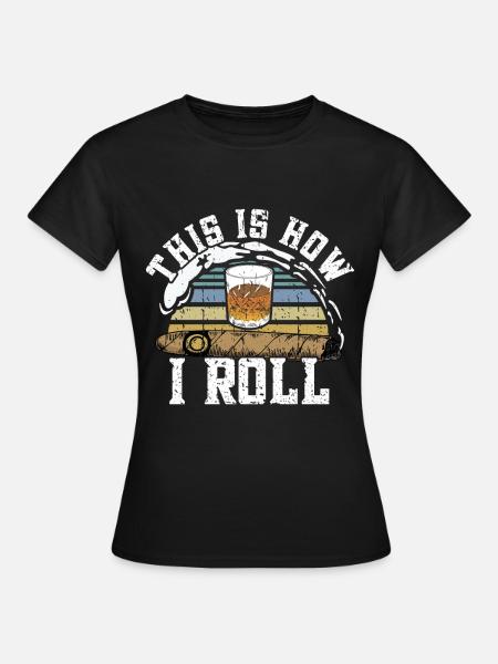Zigarrenzigarettenraucher - Frauen T-Shirt - Schwarz