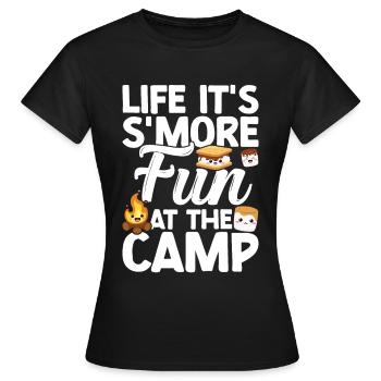 Marshmallow S'more - Women's T-Shirt - black - Front - AI Model Female 172 dark (172cm)