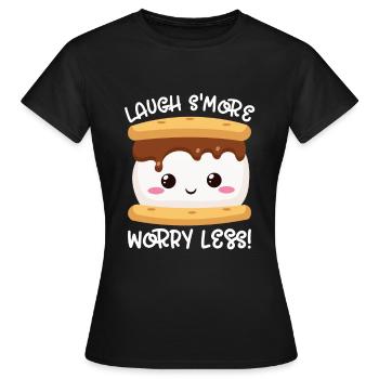 Marshmallow S'more - Women's T-Shirt - black - Front - AI Model Female 172 dark (172cm)
