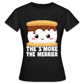 Marshmallow S'more - Women's T-Shirt - black - Front - AI Model Female 172 dark (172cm)