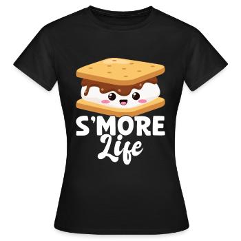 Marshmallow S'more - Women's T-Shirt - black - Front - AI Model Female 172 dark (172cm)