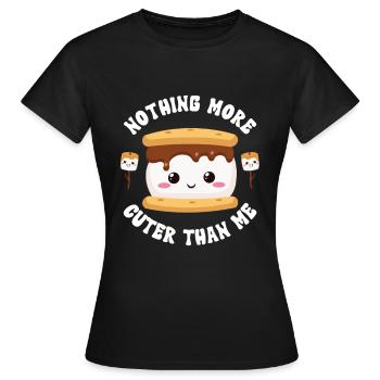 Marshmallow S'more - Women's T-Shirt - black - Front - AI Model Female 172 dark (172cm)