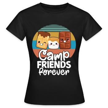 Marshmallow S'more - Women's T-Shirt - black - Front - AI Model Female 172 dark (172cm)