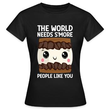 Marshmallow S'more - Women's T-Shirt - black - Front - AI Model Female 172 dark (172cm)