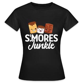 Marshmallow S'more - Women's T-Shirt - black - Front - AI Model Female 172 dark (172cm)