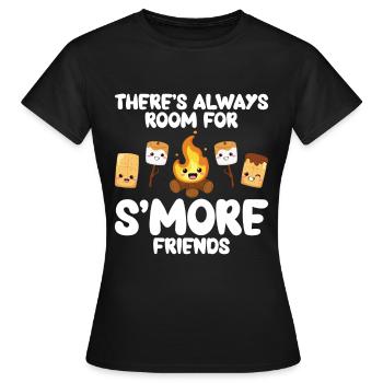 Marshmallow S'more - Women's T-Shirt - black - Front - AI Model Female 172 dark (172cm)