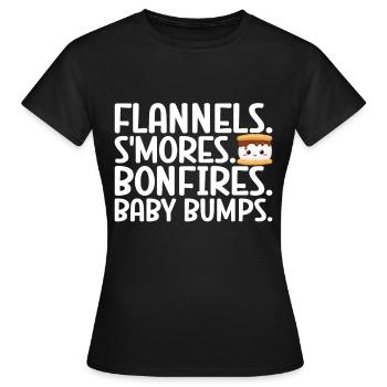 Marshmallow S'more - Women's T-Shirt - black - Front - AI Model Female 172 dark (172cm)