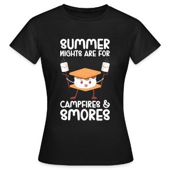 Marshmallow S'more - Women's T-Shirt - black - Front - AI Model Female 172 dark (172cm)