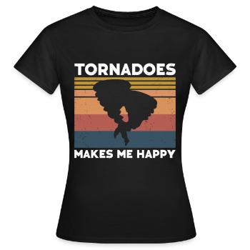Tornado - Frauen T-Shirt - Schwarz - Vorne - AI Model Female 172 dark (172cm)
