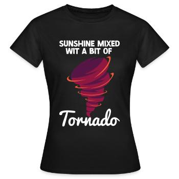 Tornado - Frauen T-Shirt - Schwarz - Vorne - AI Model Female 172 dark (172cm)