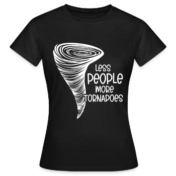 Tornado - Frauen T-Shirt - Schwarz - Vorne - AI Model Female 172 dark (172cm)