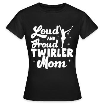 Tambourstab swirling - Women's T-Shirt - black - Front - AI Model Female 172 dark (172cm)