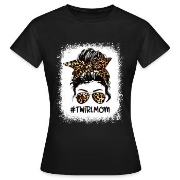 Tambourstab swirling - Women's T-Shirt - black - Front - AI Model Female 172 dark (172cm)
