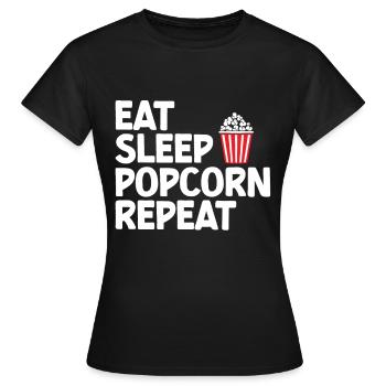 Popcorn - Women's T-Shirt - black - Front - AI Model Female 172 dark (172cm)