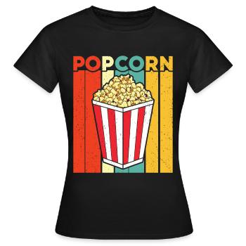 Popcorn - Women's T-Shirt - black - Front - AI Model Female 172 dark (172cm)