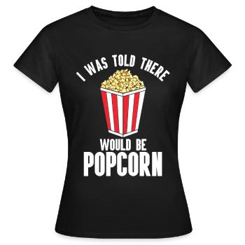 Popcorn - Women's T-Shirt - black - Front - AI Model Female 172 dark (172cm)