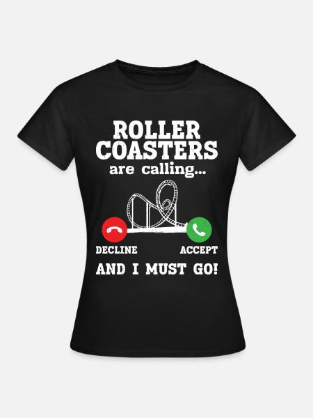 Achterbahn - Frauen T-Shirt - Schwarz