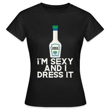 Ranch -Dressing -Ranch -Salatdressing - Frauen T-Shirt - Schwarz - Vorne - AI Model Female 172 dark (172cm)