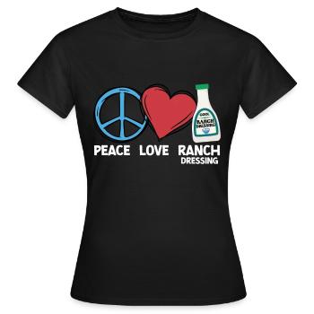 Ranch -Dressing -Ranch -Salatdressing - Frauen T-Shirt - Schwarz - Vorne - AI Model Female 172 dark (172cm)