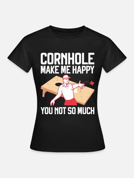 Cornhole - Frauen T-Shirt - Schwarz