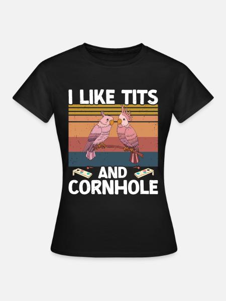 Cornhole - Frauen T-Shirt - Schwarz