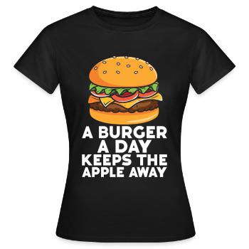 Hamburger - T-shirt Femme - noir - Devant - AI Model Female 172 dark (172cm)