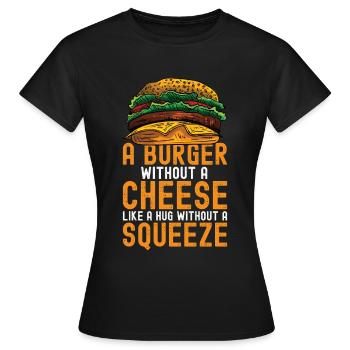 Hamburger - T-shirt Femme - noir - Devant - AI Model Female 172 dark (172cm)
