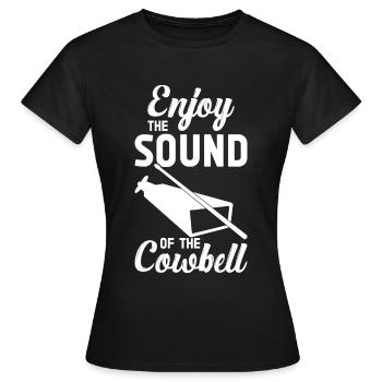 Kuhglocke Mehr Cowbell-Vintager - Frauen T-Shirt - Schwarz - Vorne - AI Model Female 172 dark (172cm)