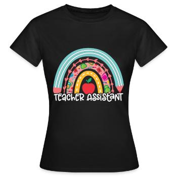 Teacher -Assistant Headmaster Teaching - Women's T-Shirt - black - Front - AI Model Female 172 dark (172cm)