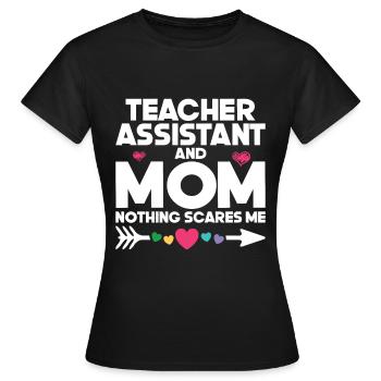 Teacher -Assistant Headmaster Teaching - Women's T-Shirt - black - Front - AI Model Female 172 dark (172cm)