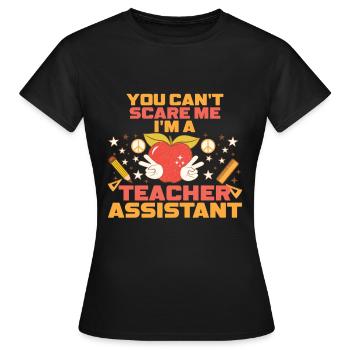 Teacher -Assistant Headmaster Teaching - Women's T-Shirt - black - Front - AI Model Female 172 dark (172cm)