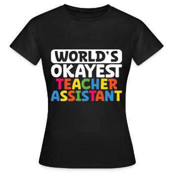 Teacher -Assistant Headmaster Teaching - Women's T-Shirt - black - Front - AI Model Female 172 dark (172cm)