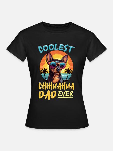 Chihuahua Chiwawa Dog Breed Pet - T-shirt Femme - noir