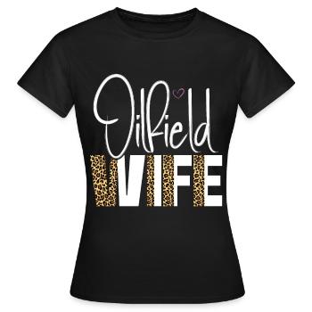 Ölfeldarbeiter Rig Roughneck Ölfeldfrau - Frauen T-Shirt - Schwarz - Vorne - AI Model Female 172 dark (172cm)