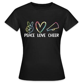 Cheerleadermädchen Cheerleading Jubel Jugend - Frauen T-Shirt - Schwarz - Vorne - AI Model Female 172 dark (172cm)