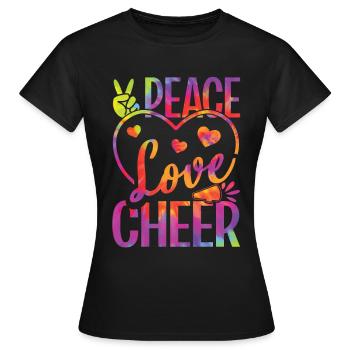 Cheerleadermädchen Cheerleading Jubel Jugend - Frauen T-Shirt - Schwarz - Vorne - AI Model Female 172 dark (172cm)