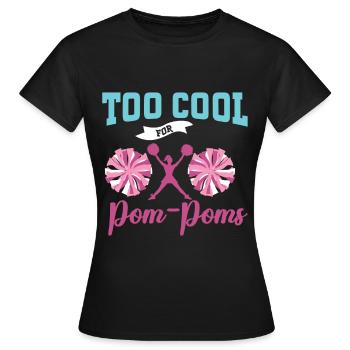 Cheerleadermädchen Cheerleading Jubel Jugend - Frauen T-Shirt - Schwarz - Vorne - AI Model Female 172 dark (172cm)