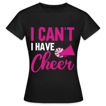 Cheerleadermädchen Cheerleading Jubel Jugend - Frauen T-Shirt - Schwarz - Vorne - AI Model Female 172 dark (172cm)