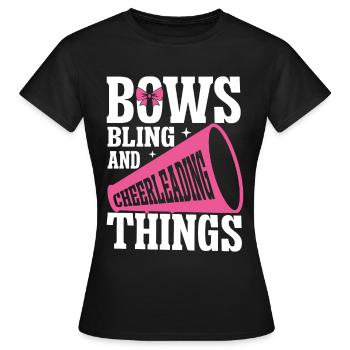 Cheerleadermädchen Cheerleading Jubel Jugend - Frauen T-Shirt - Schwarz - Vorne - AI Model Female 172 dark (172cm)